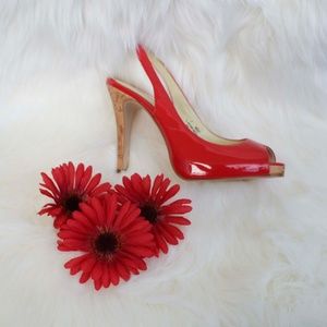 Jazzberry Red Se Heels Patent Leather Shoes